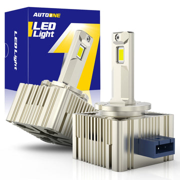 Autoone Headlight Bulb 24000LM D1S D1R Headlight Bulb 6000K Diamond White High and Low Beam D1S D1R Original Bulb Replacement